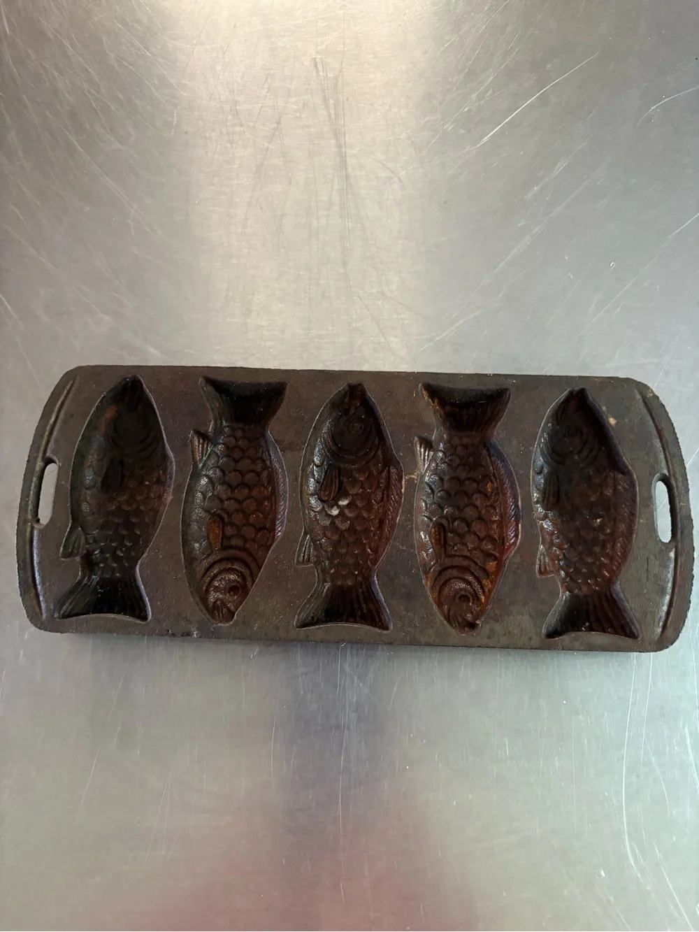 Cast Iron Fish Mold - John Wright 1996 Cast in USA pre owned